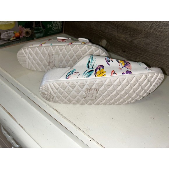 MIA Jasmin Slide Sandals Womens size 6M Adjustable Buckles Double Strap Flowers - Picture 3 of 6